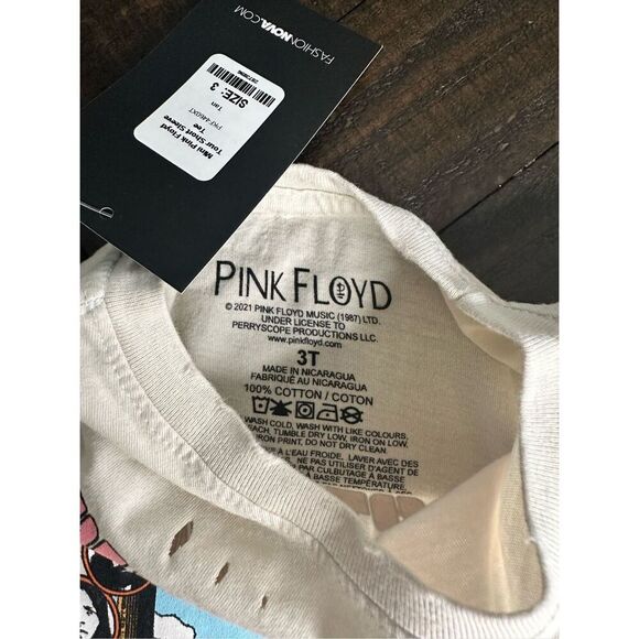 Pink Floyd Animals Tour Distressed Mini Band Tee Size 3T New - Picture 2 of 3
